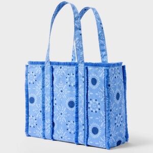 Roller Rabbit Blue Floral Tote Bag Sold out everywhere/ I have one extra!
